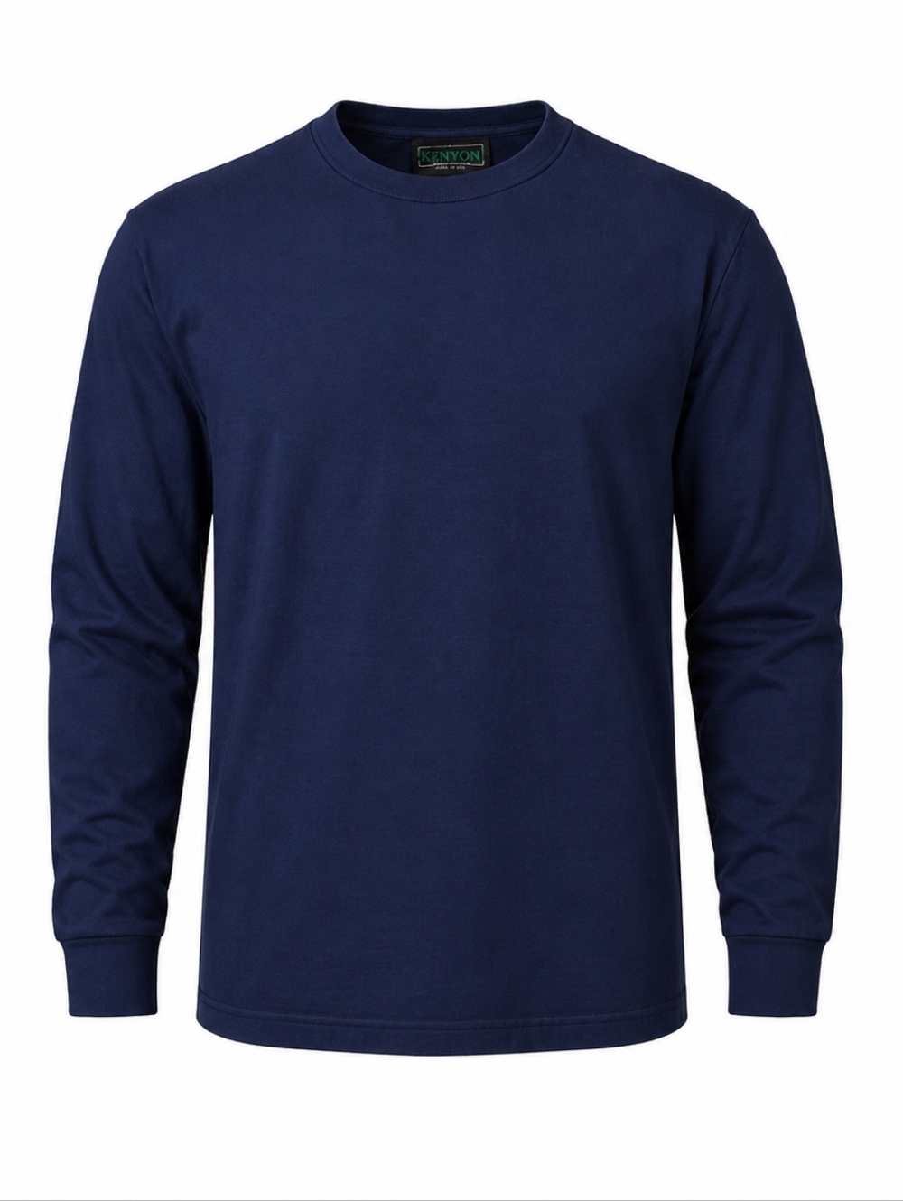Vintage Made In USA Navy Long-Sleeve Crewneck Shirt
